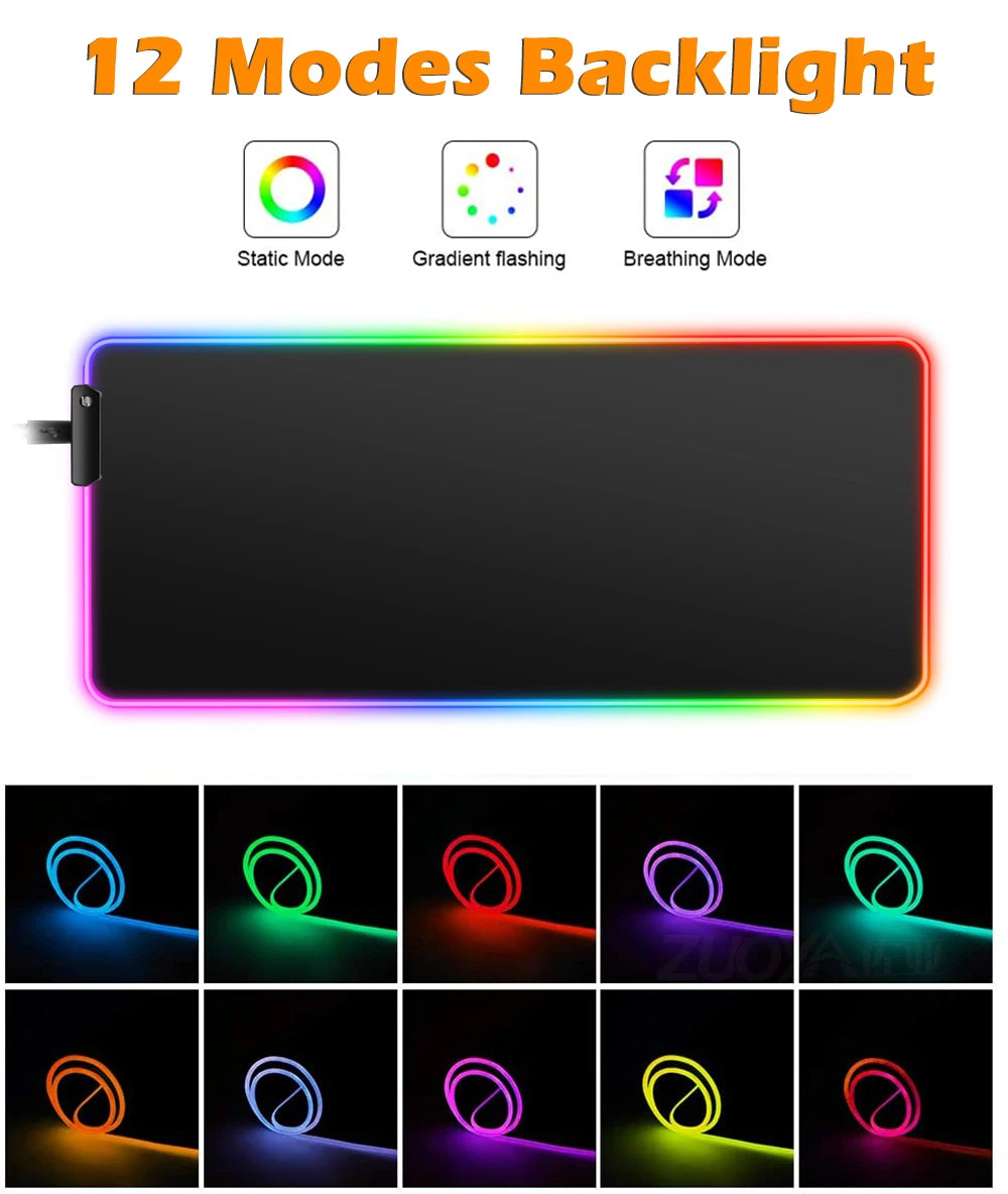 Xxl Mouse Pad Gamer Geoma Pc Cabinet Desk Mat Gaming Accessories Keyboard Mousepad Rgb Mats Anime Carpet Large Computer Speed