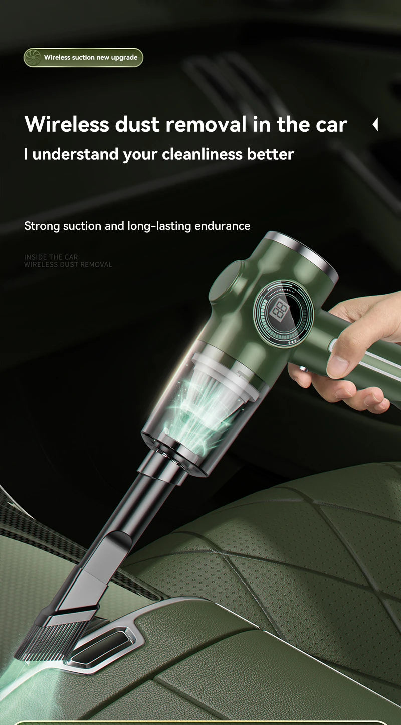 Xiaomi 1290000pa 5 In1 Wireless Car Vacuum Cleaner Portable Handheld Robot Vacuum Cleaner Mini Car Home Dual-use Appliance
