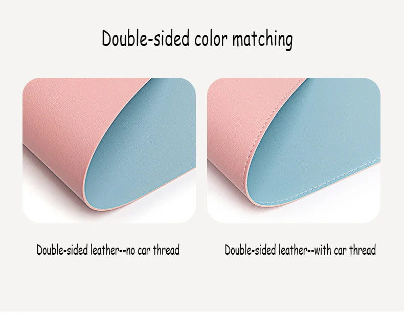 white mousepad Portable Mouse pad large Gaming Waterproof Non-slip PU Suede Desk Mat Computer Keyboard desk pad Mats