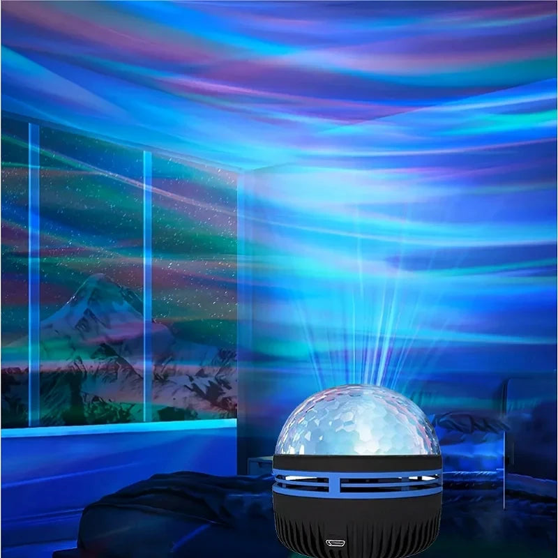 1pc Star Projector, Galaxy Projector, Water Ocean Wave Projector For Bedroom Night Light Room Decor With 7-Colors Patterns