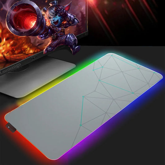 Xxl Mouse Pad Gamer Geoma Pc Cabinet Desk Mat Gaming Accessories Keyboard Mousepad Rgb Mats Anime Carpet Large Computer Speed